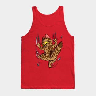 Frightened Cat Tank Top